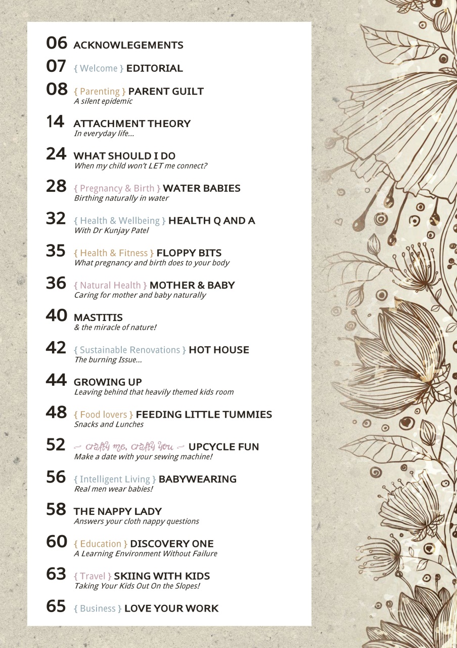 The Natural Parent Magazine Preview Pages