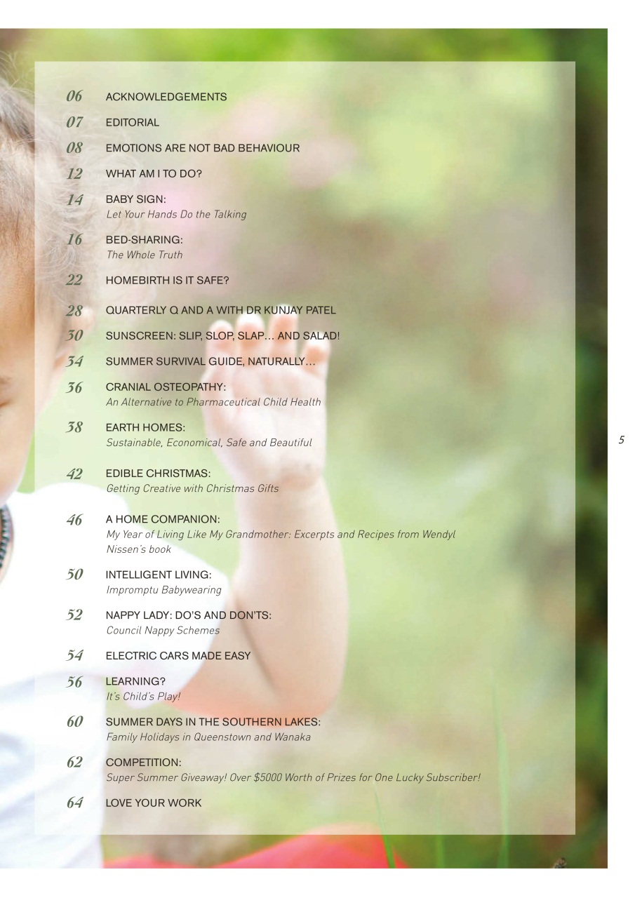 The Natural Parent Magazine Preview Pages