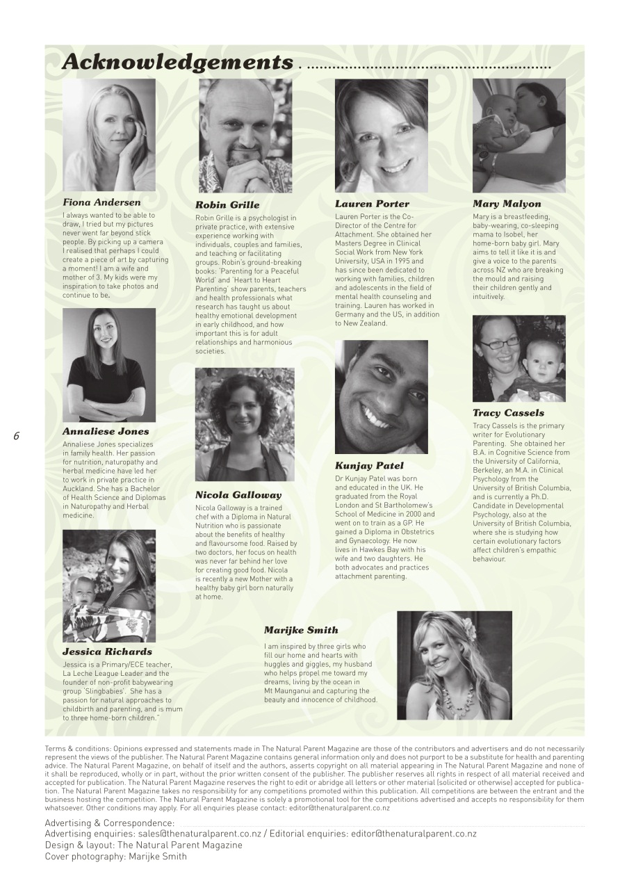 The Natural Parent Magazine Preview Pages