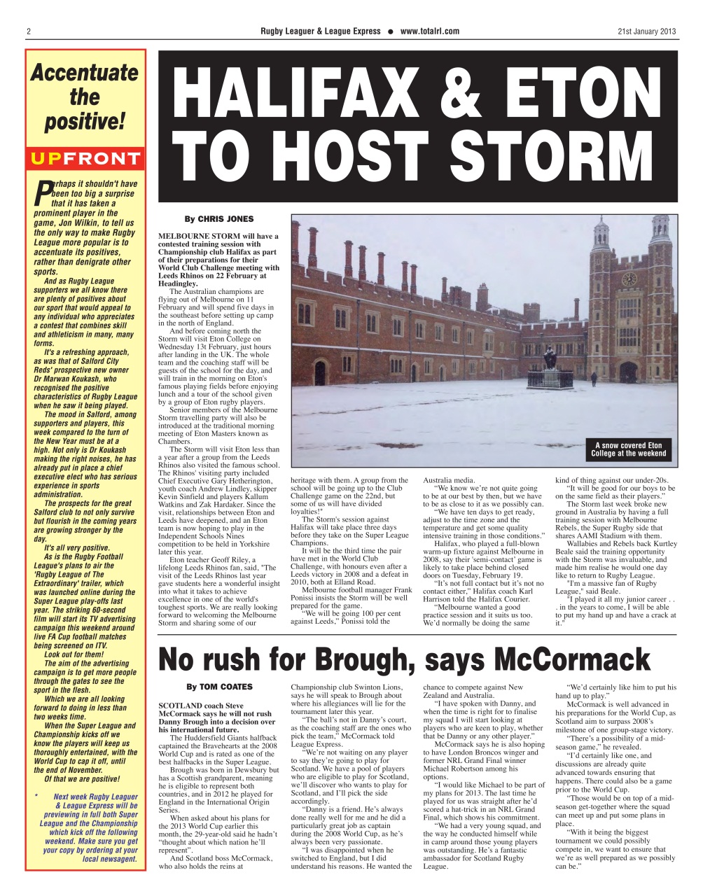 League Express Preview Pages