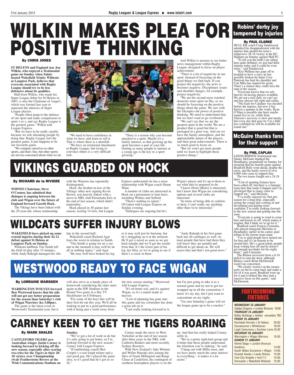 League Express Preview Pages