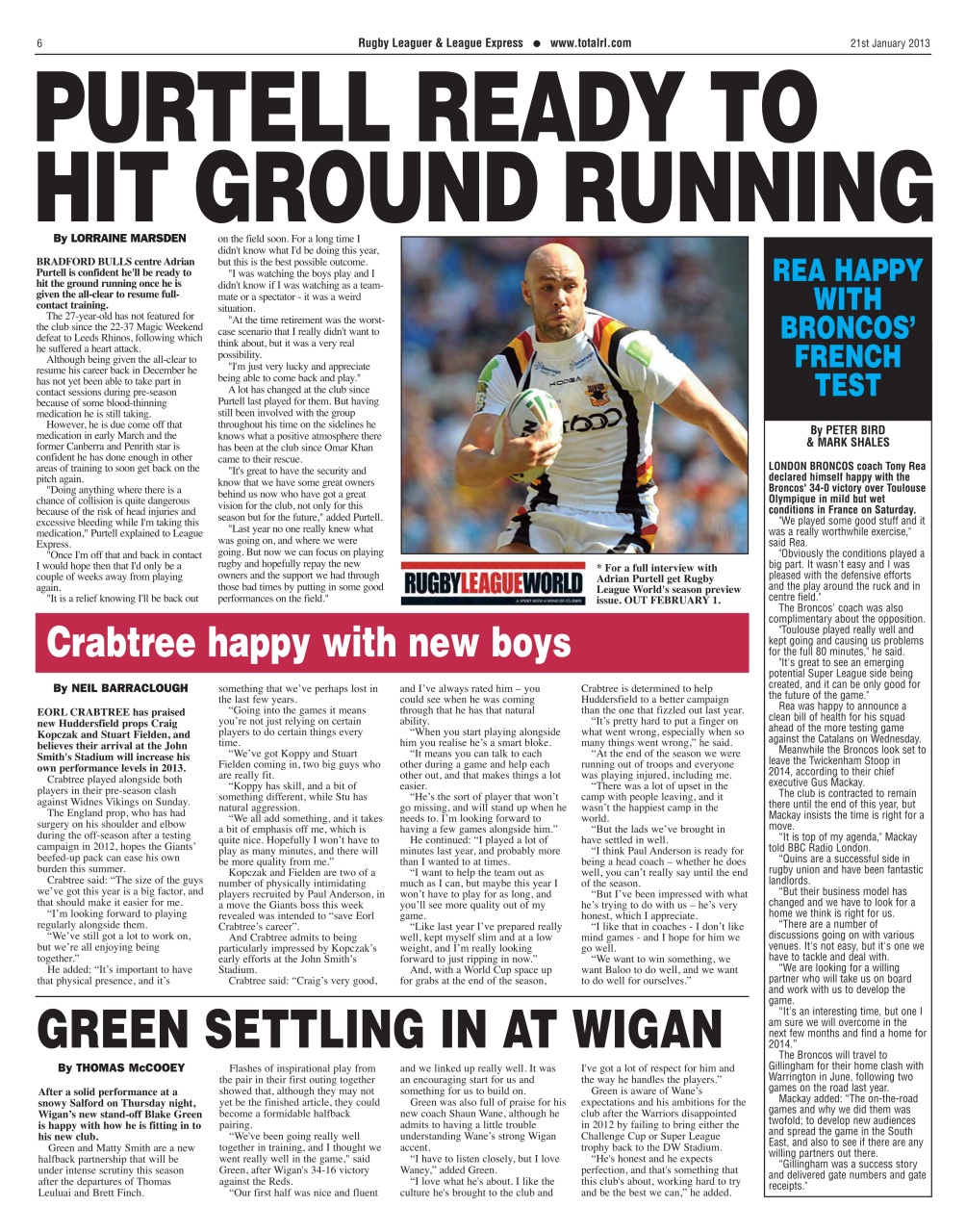 League Express Preview Pages