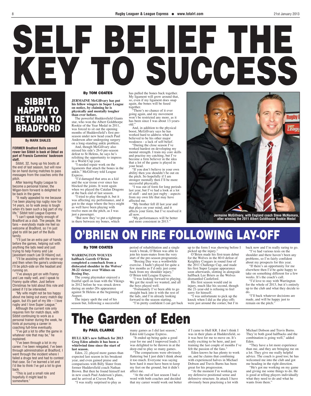 League Express Preview Pages