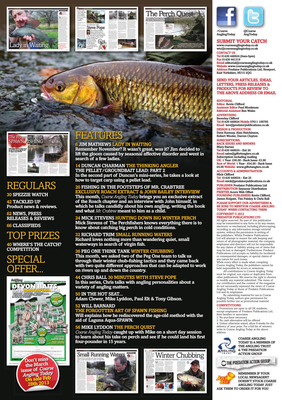 Coarse Angling Today Preview Pages