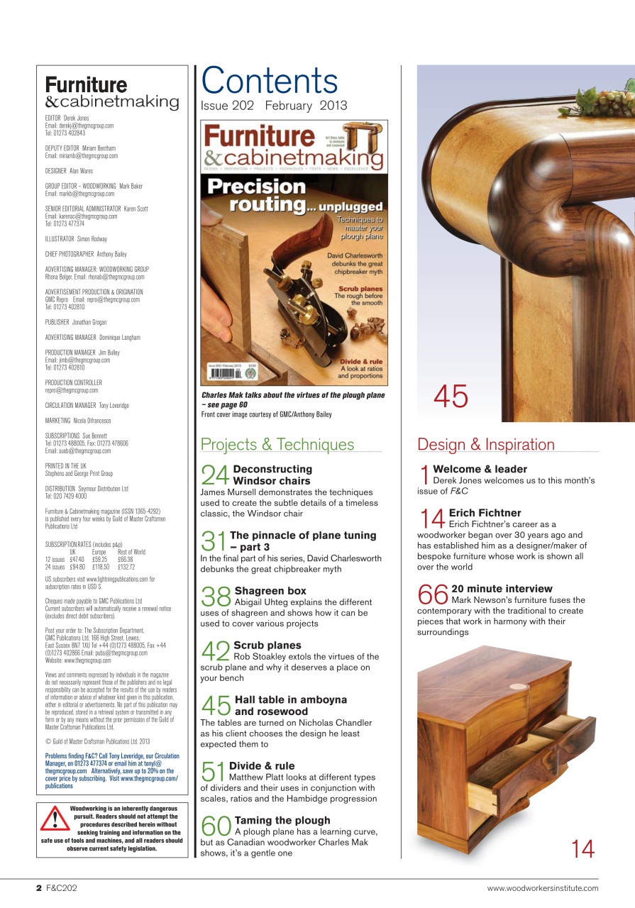 Furniture & Cabinetmaking Preview Pages