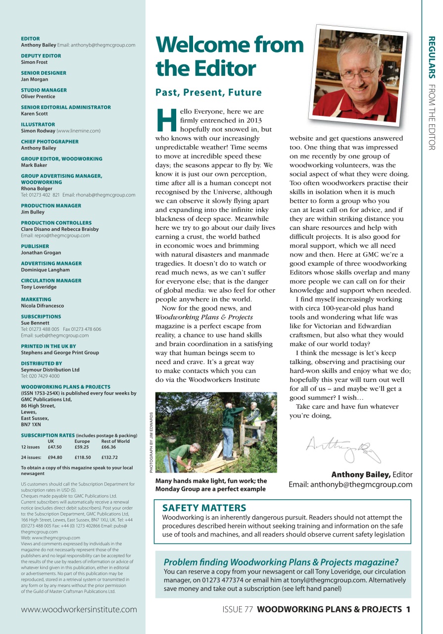 Woodworking Crafts Magazine Preview Pages