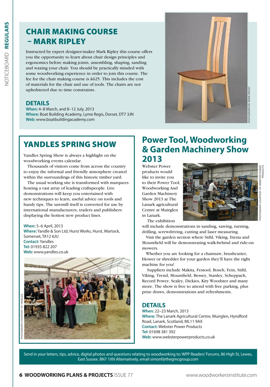 Woodworking Crafts Magazine Preview Pages
