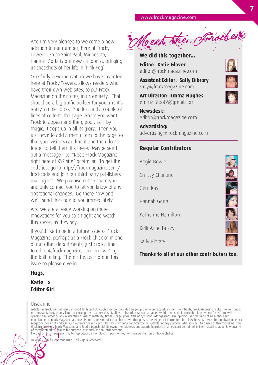 Frock Magazine Preview Pages