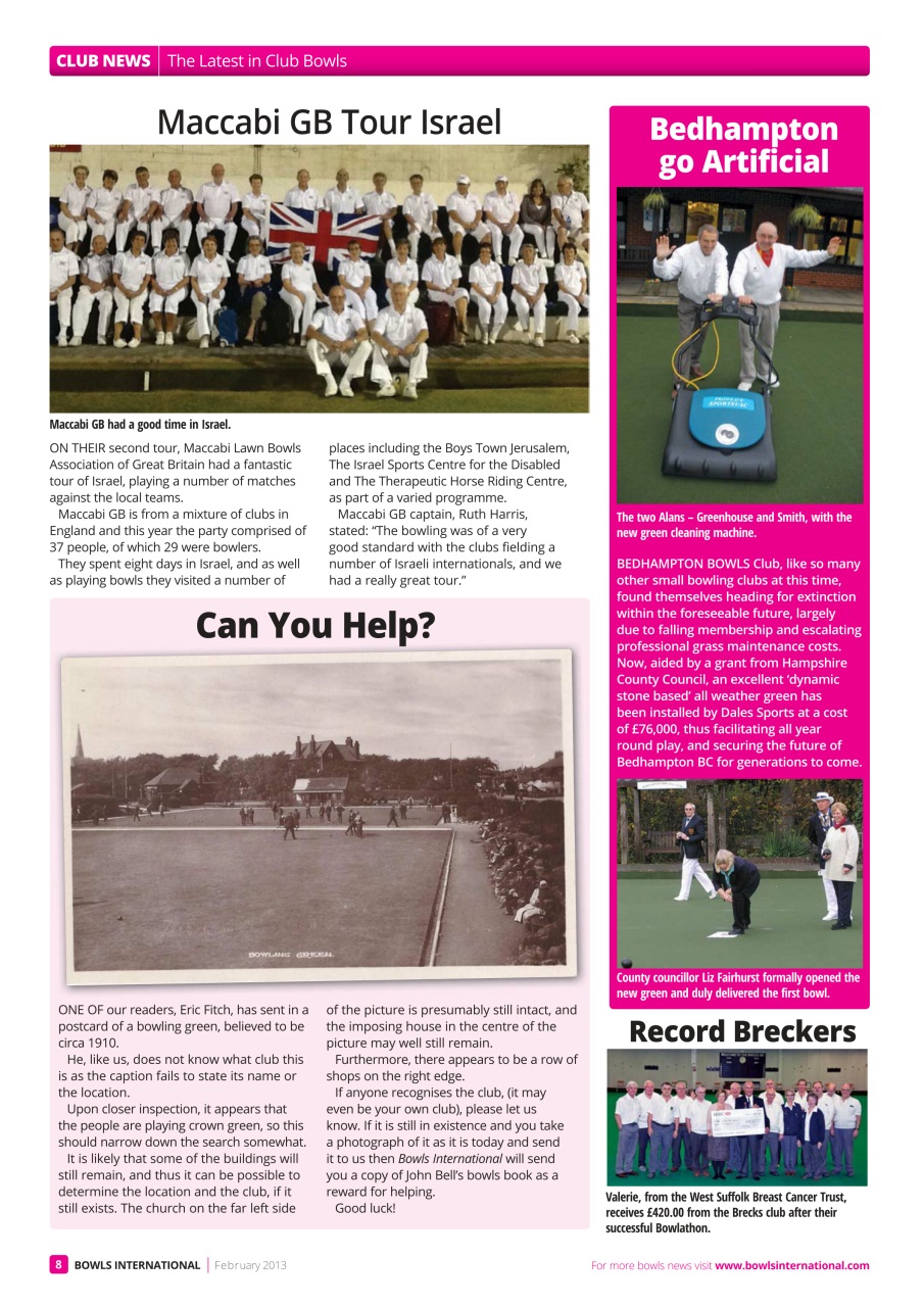 Bowls International Preview Pages