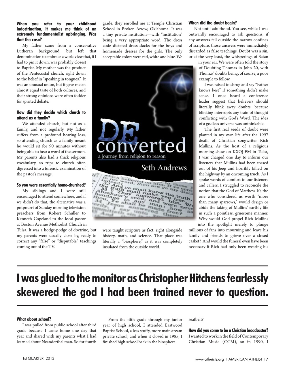 American Atheist Preview Pages