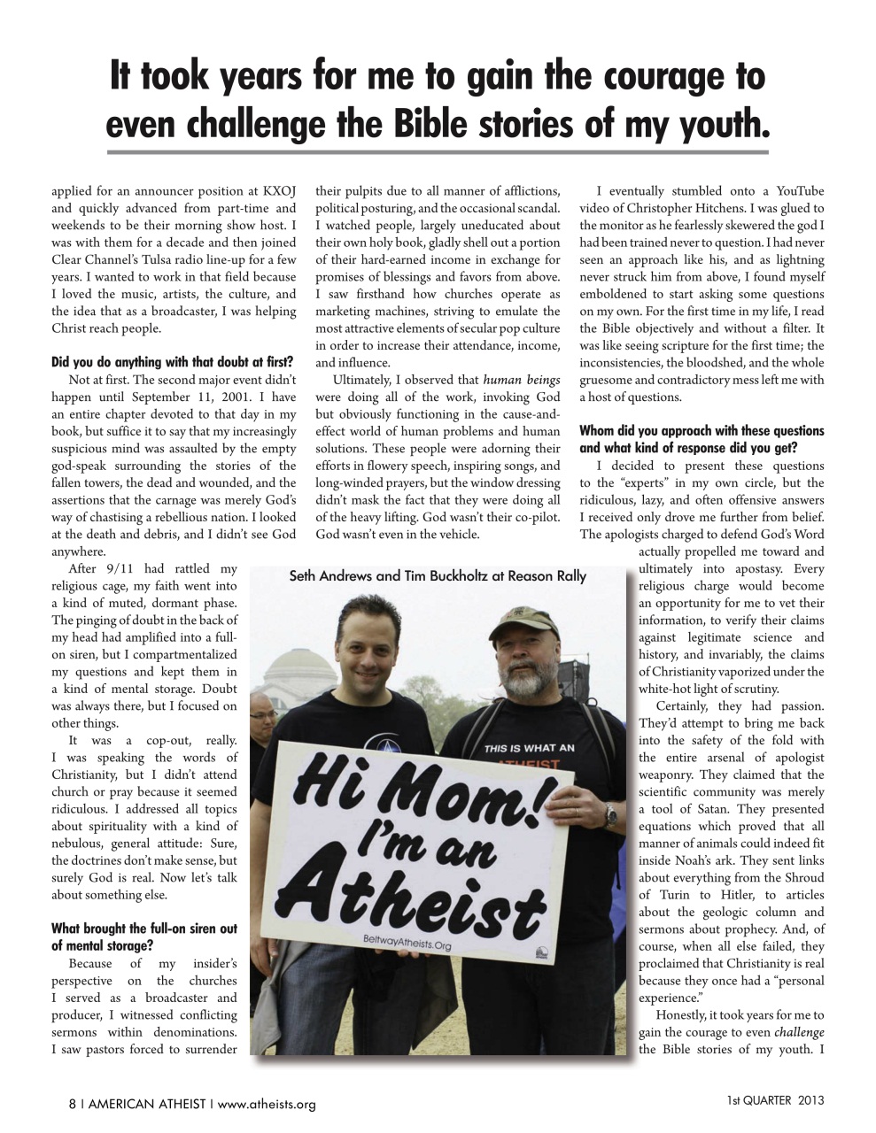 American Atheist Preview Pages