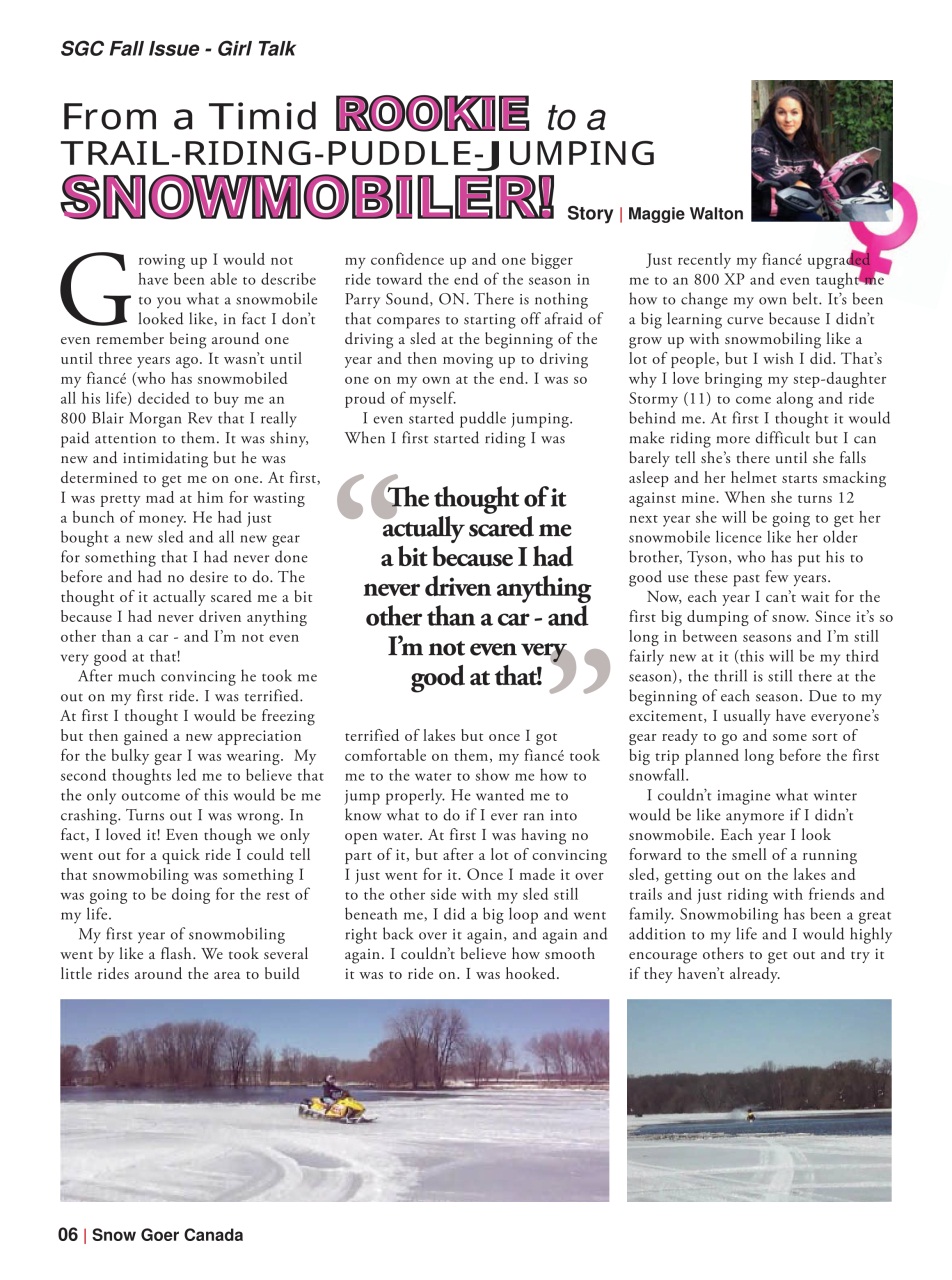 Snow Goer Canada Preview Pages