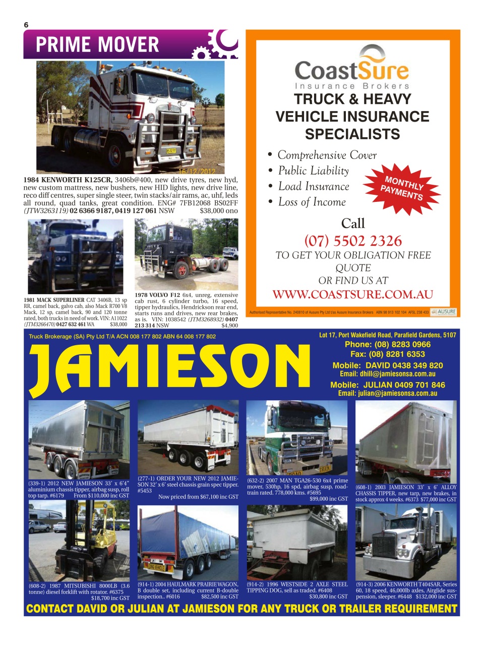 JUST TRUCKS Preview Pages