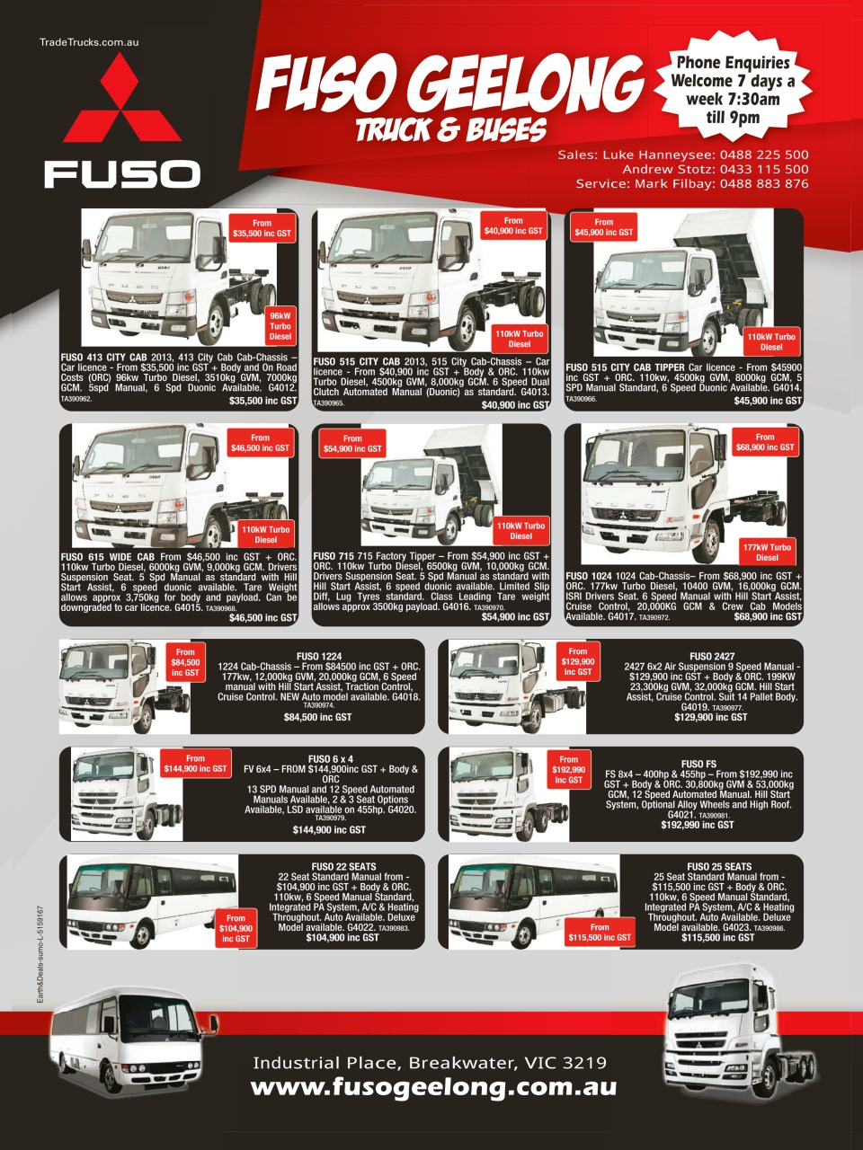 JUST TRUCKS Preview Pages