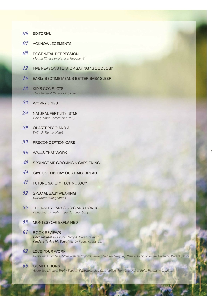 The Natural Parent Magazine Preview Pages