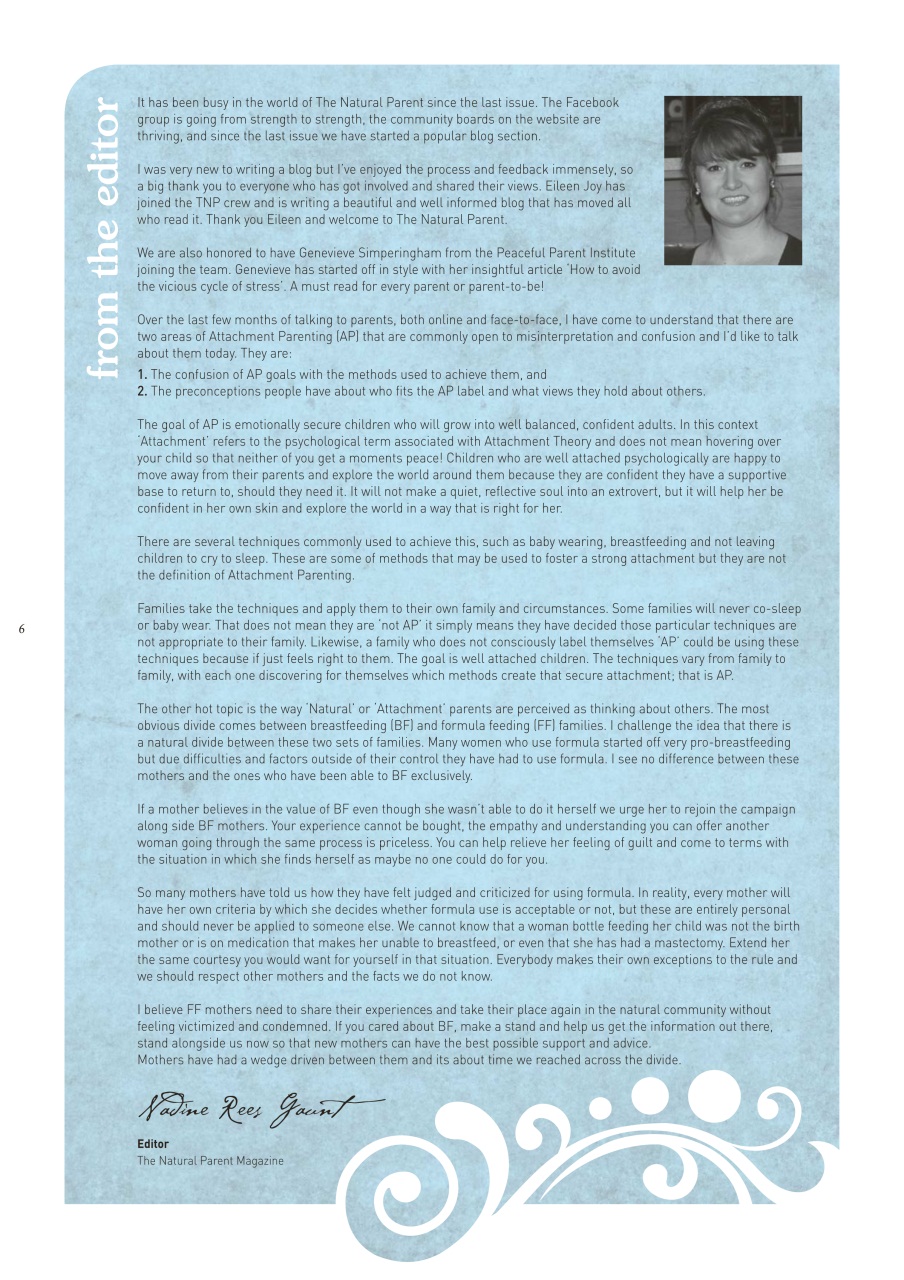 The Natural Parent Magazine Preview Pages