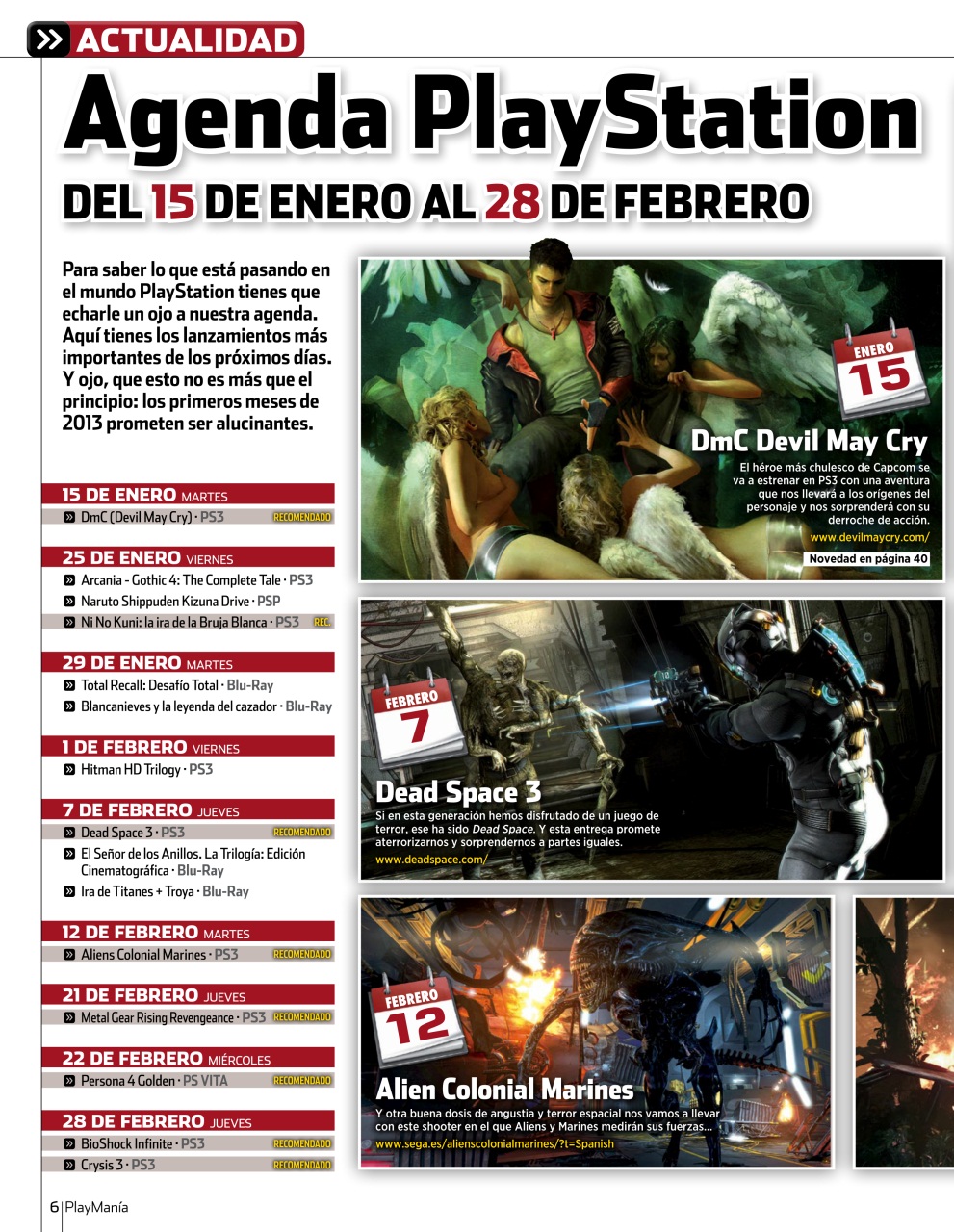 Playmania Preview Pages