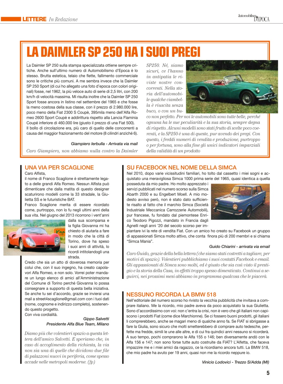 Automobilismo d'Epoca Preview Pages