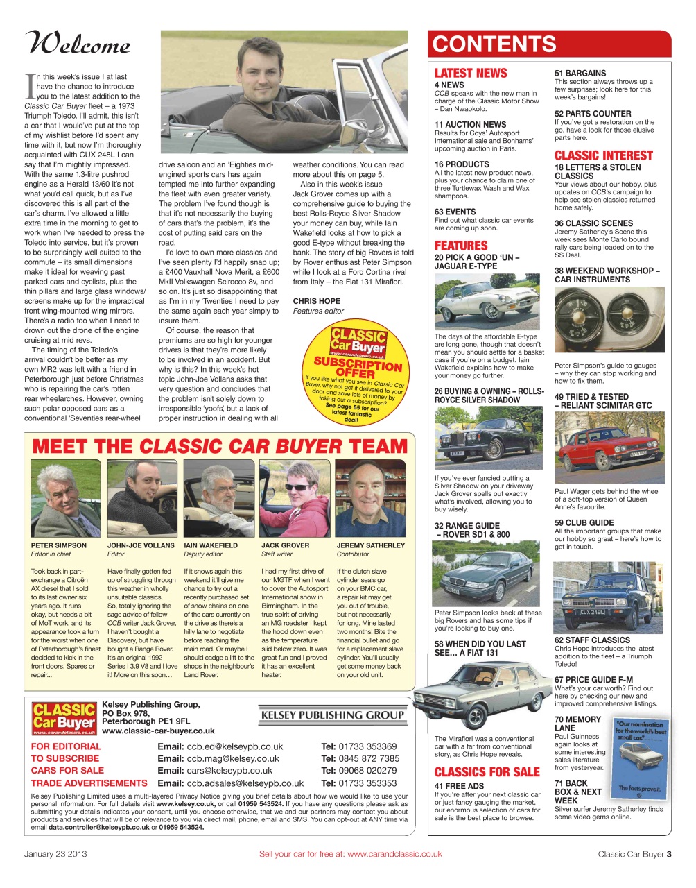 Classic Car Buyer Preview Pages