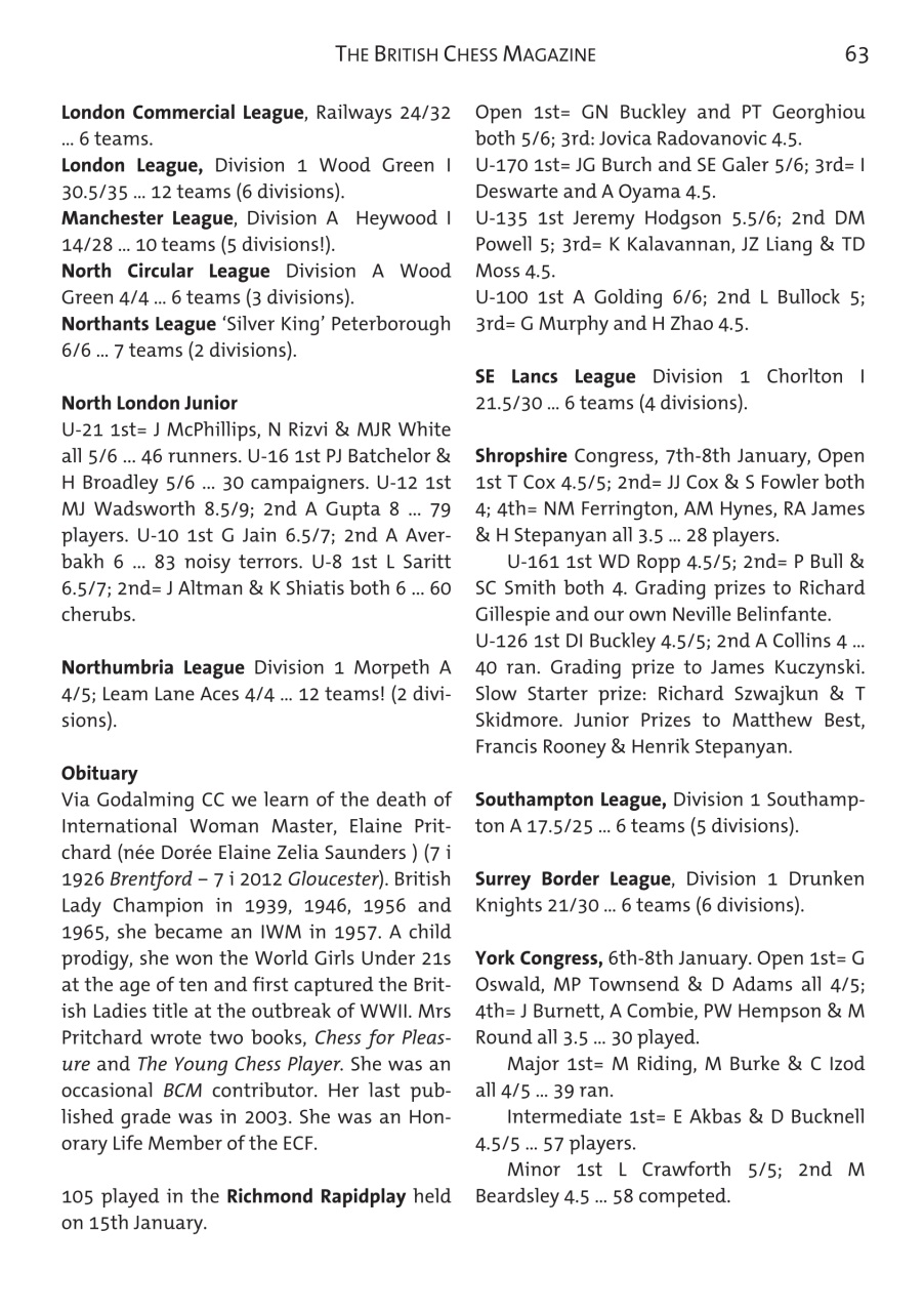 British Chess Magazine Preview Pages