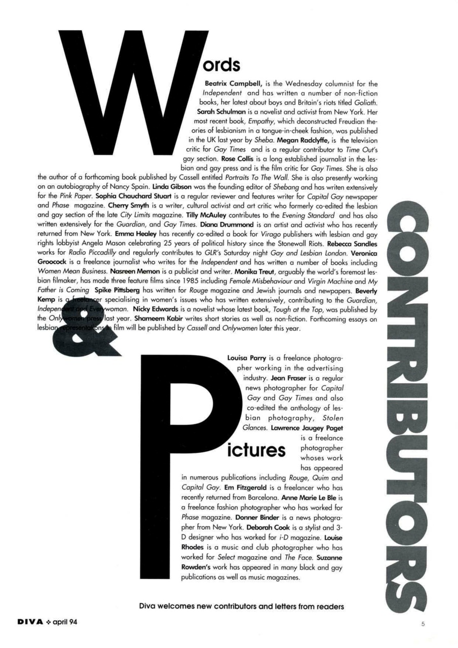 DIVA Magazine Preview Pages