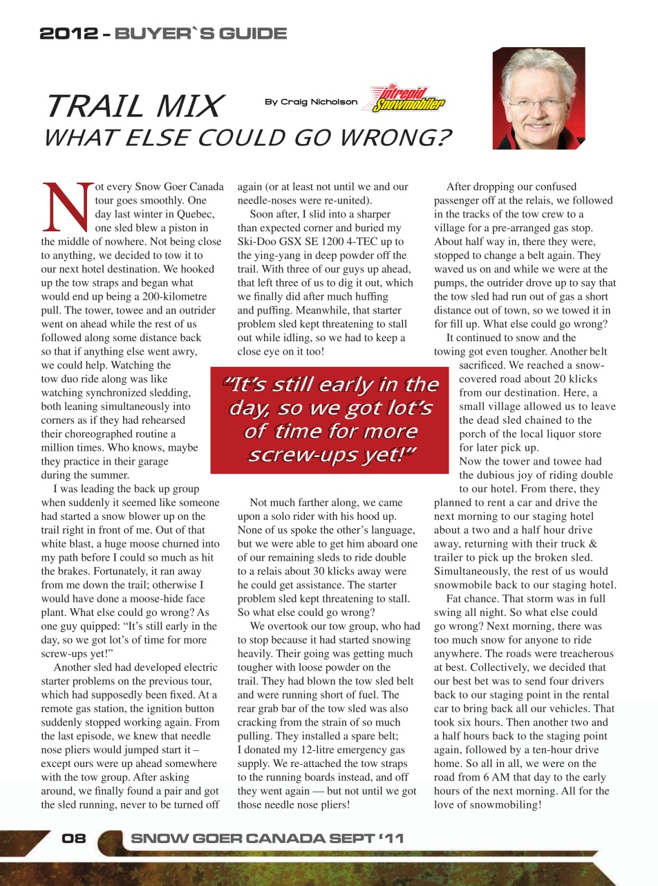 Snow Goer Canada Preview Pages