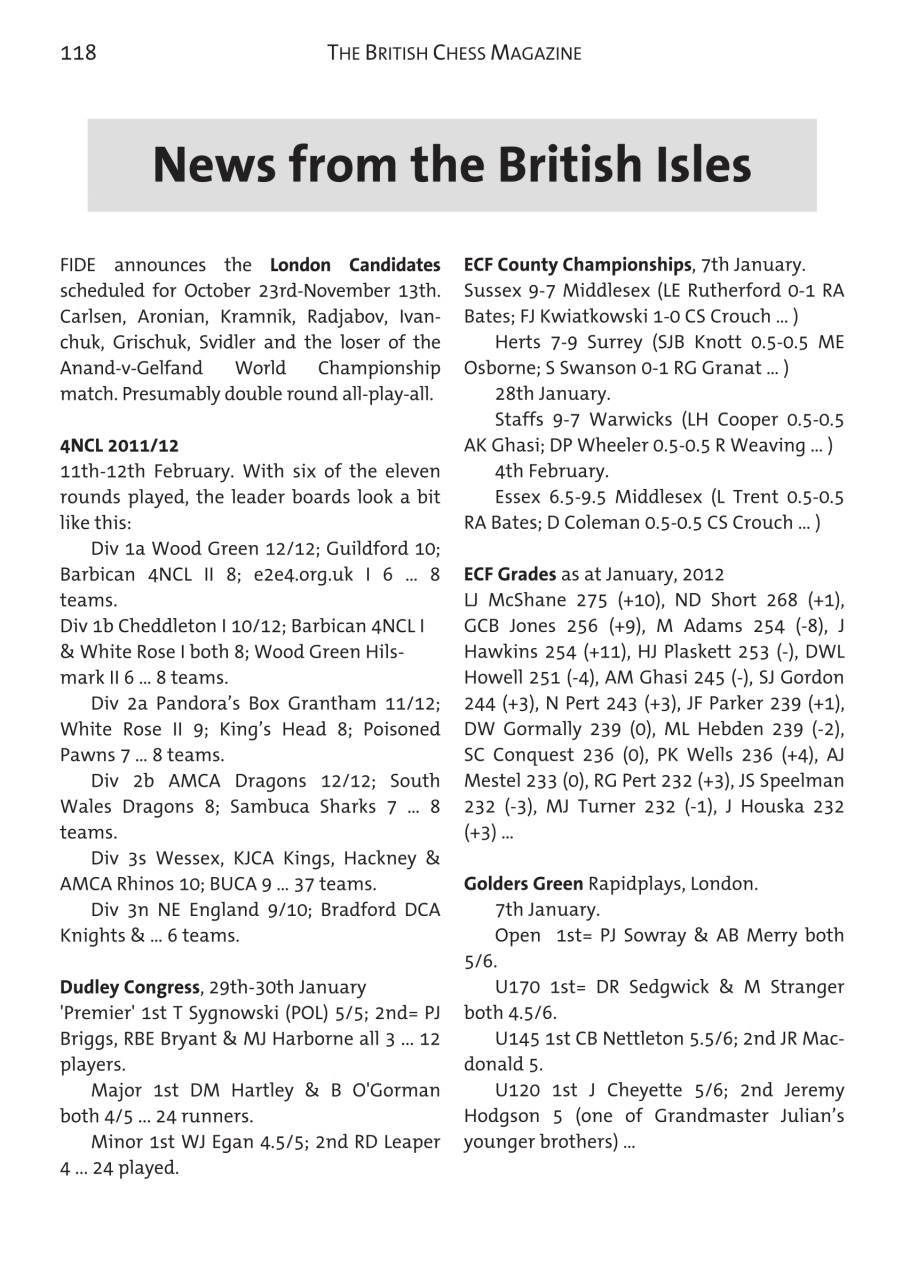 British Chess Magazine Preview Pages