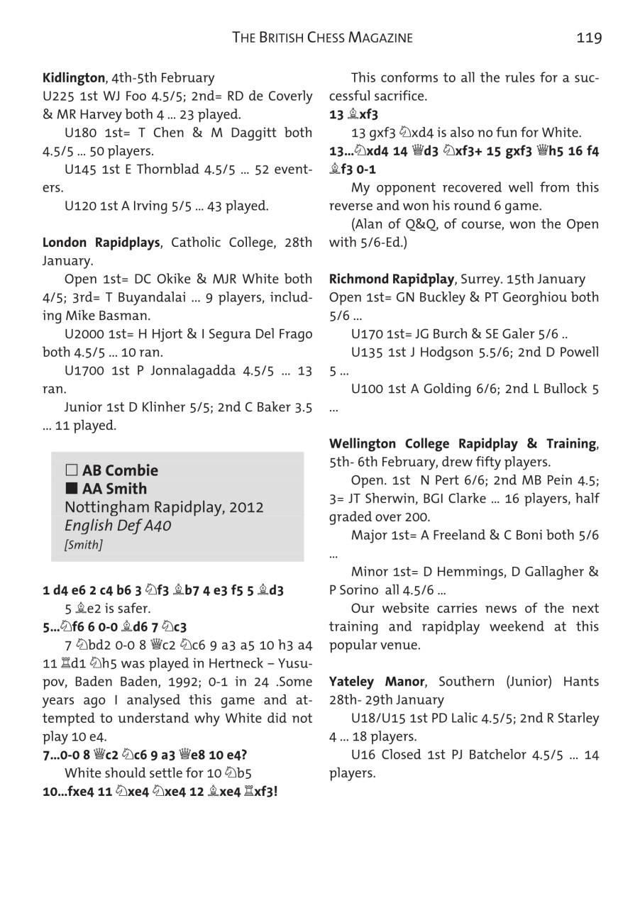 British Chess Magazine Preview Pages