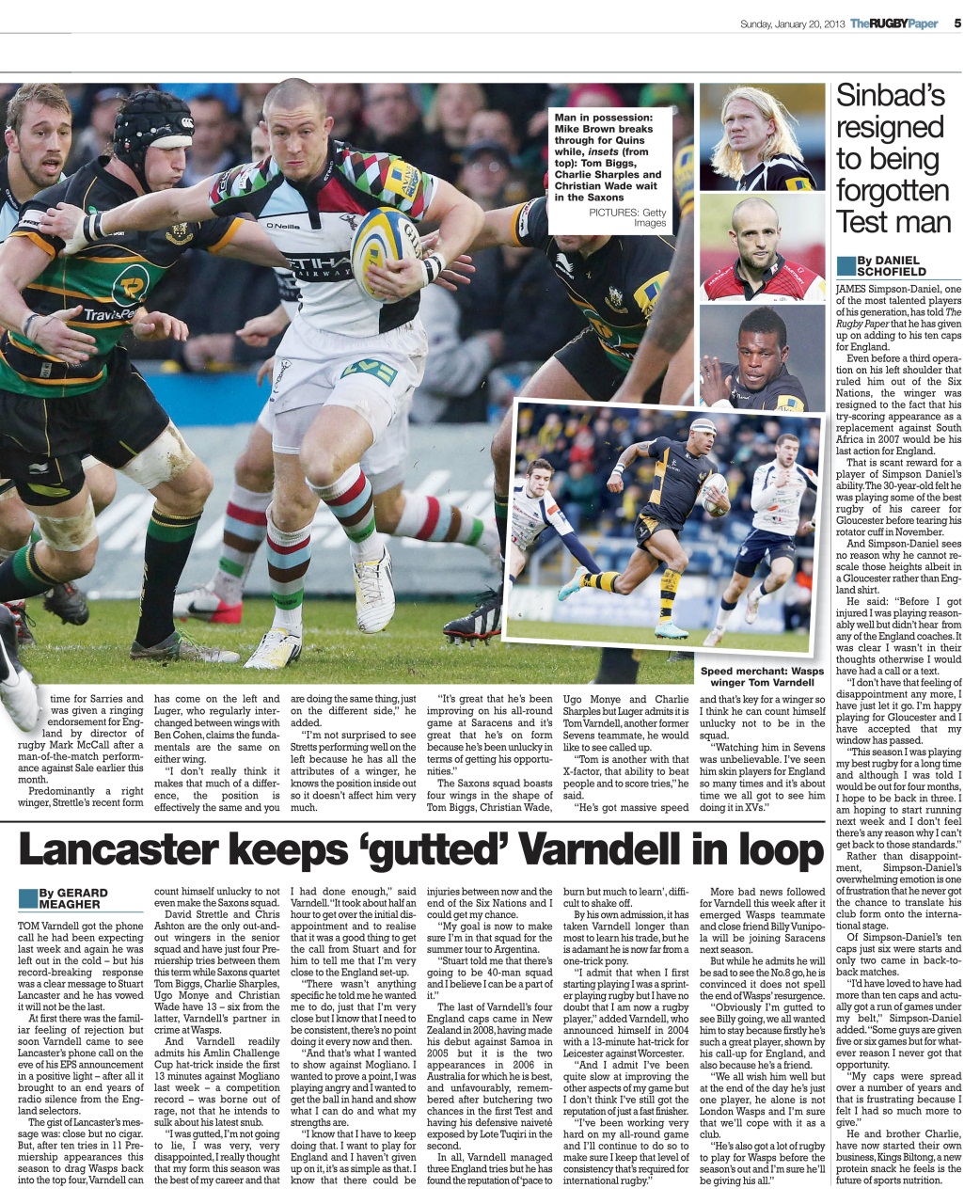 The Rugby Paper Preview Pages