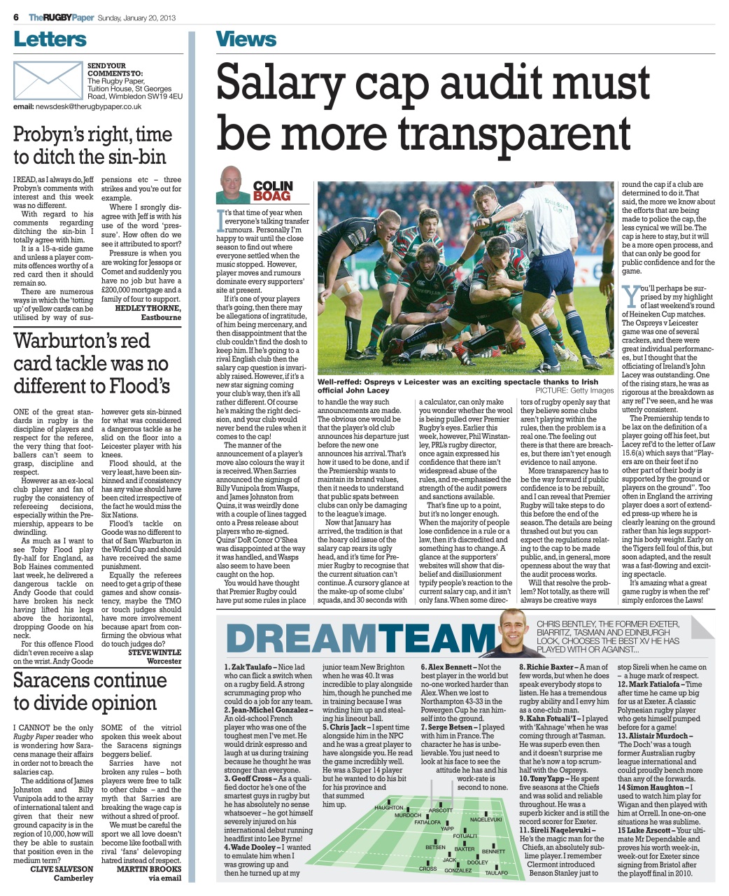 The Rugby Paper Preview Pages