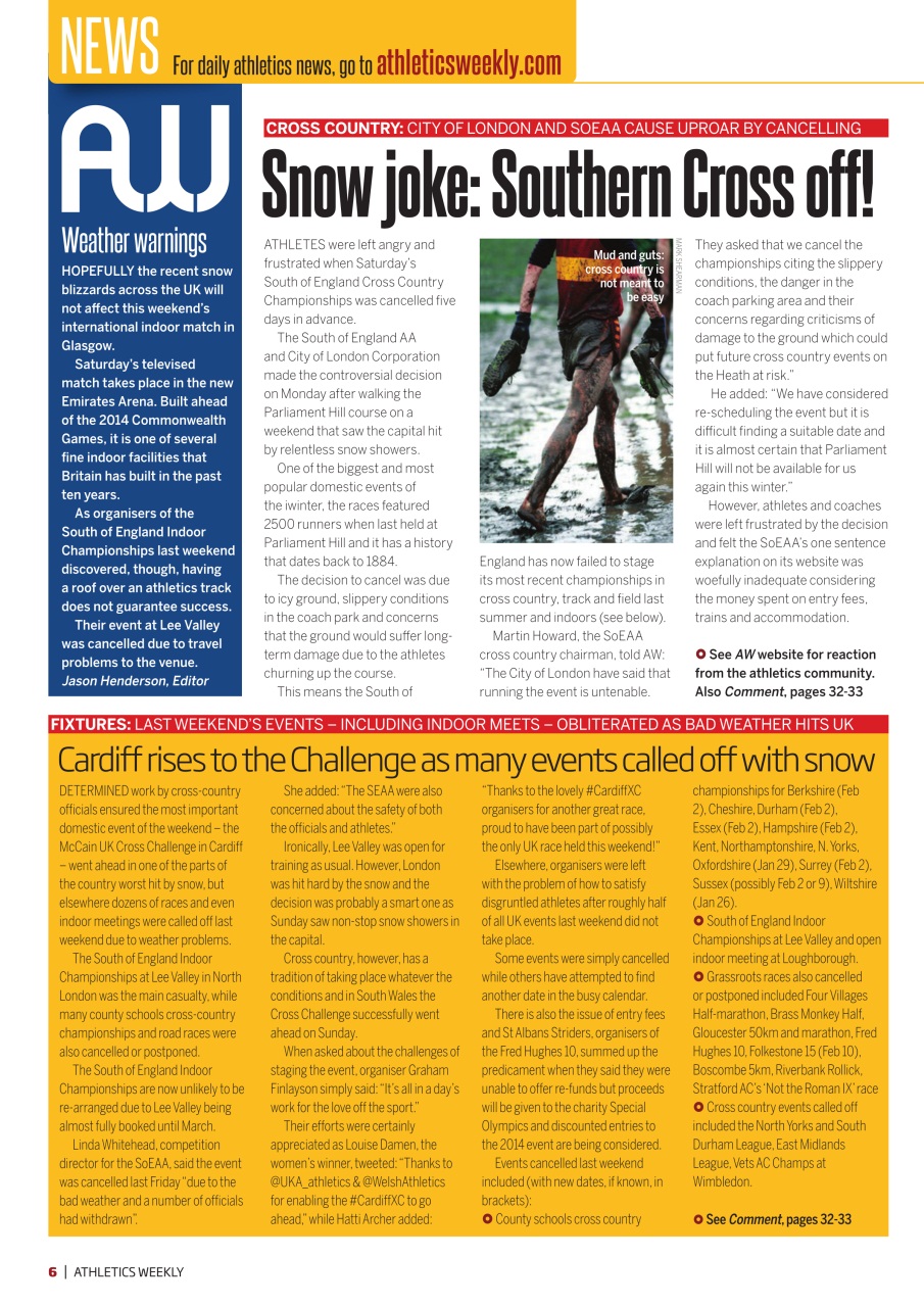 AW – Athletics Weekly Magazine Preview Pages