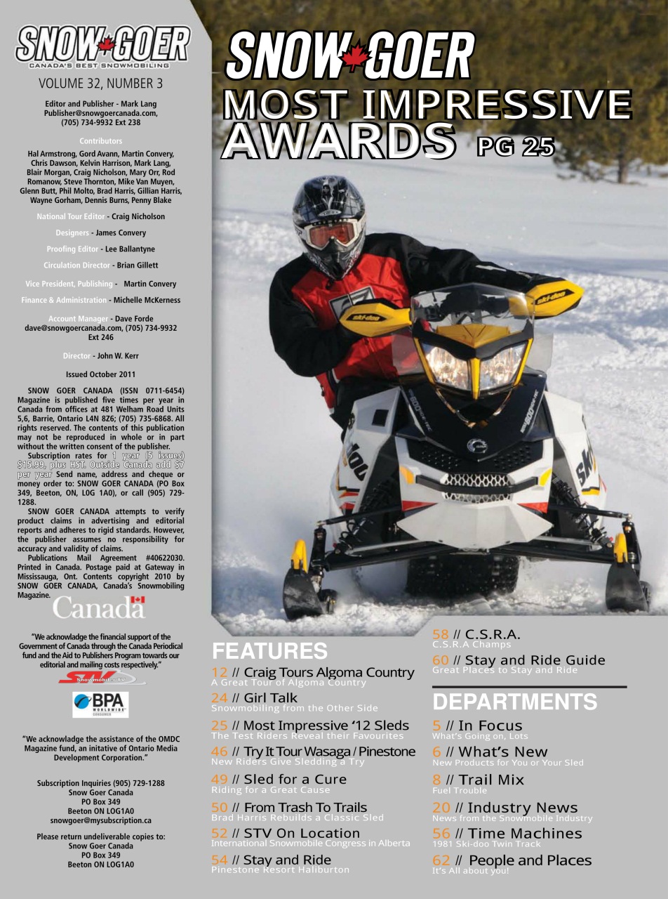 Snow Goer Canada Preview Pages