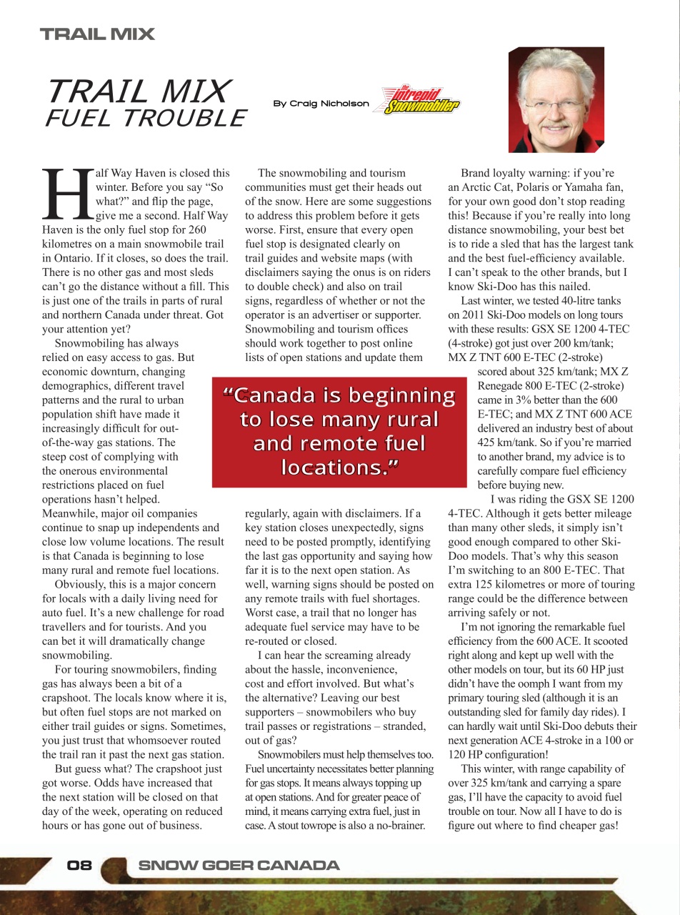 Snow Goer Canada Preview Pages