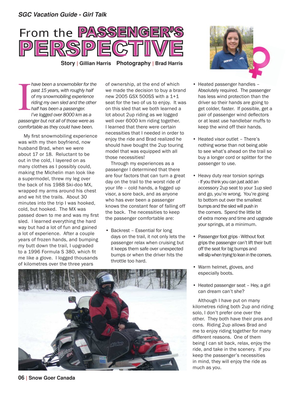 Snow Goer Canada Preview Pages