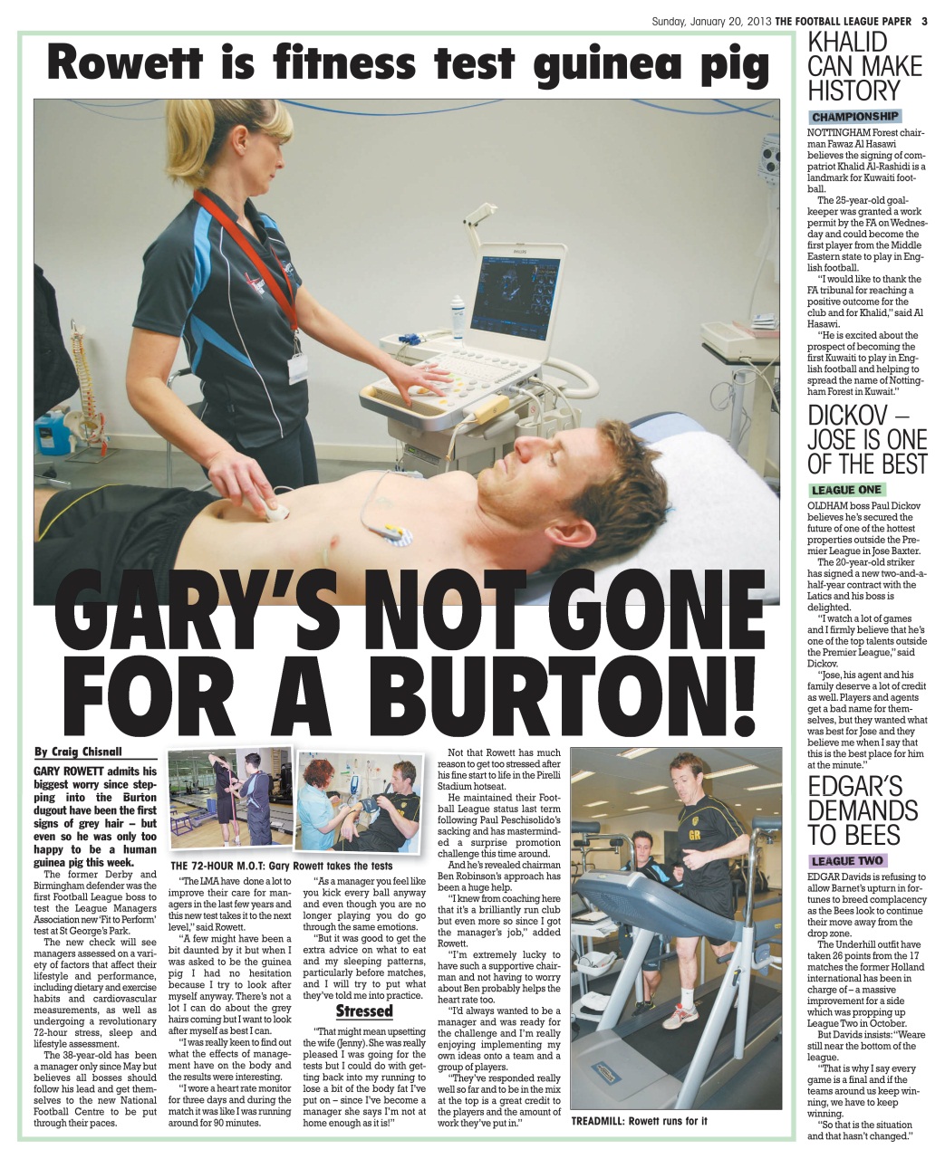 The Football League Paper Preview Pages