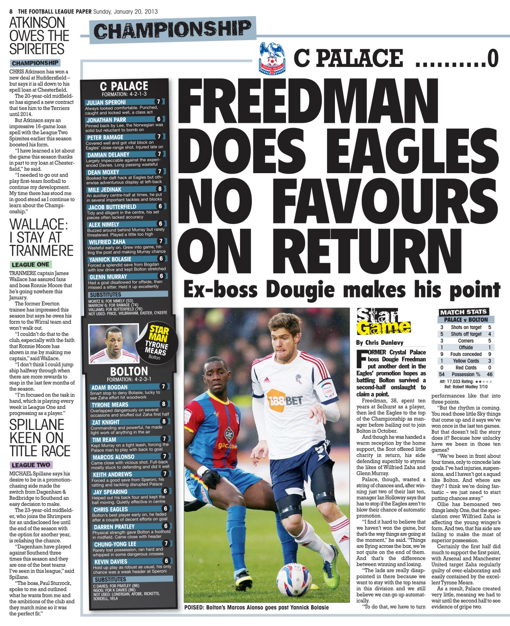 The Football League Paper Preview Pages