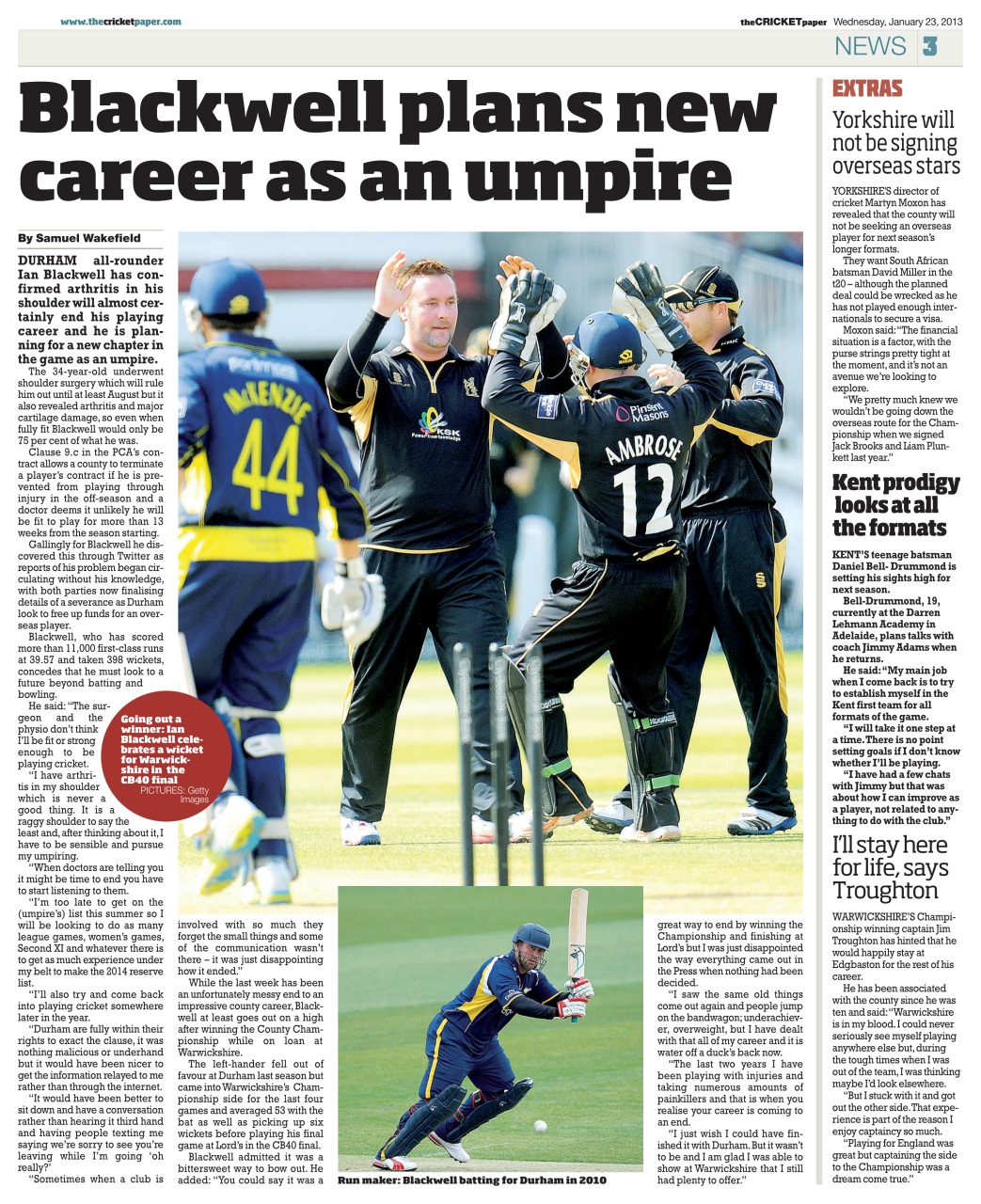 The Cricket Paper Preview Pages