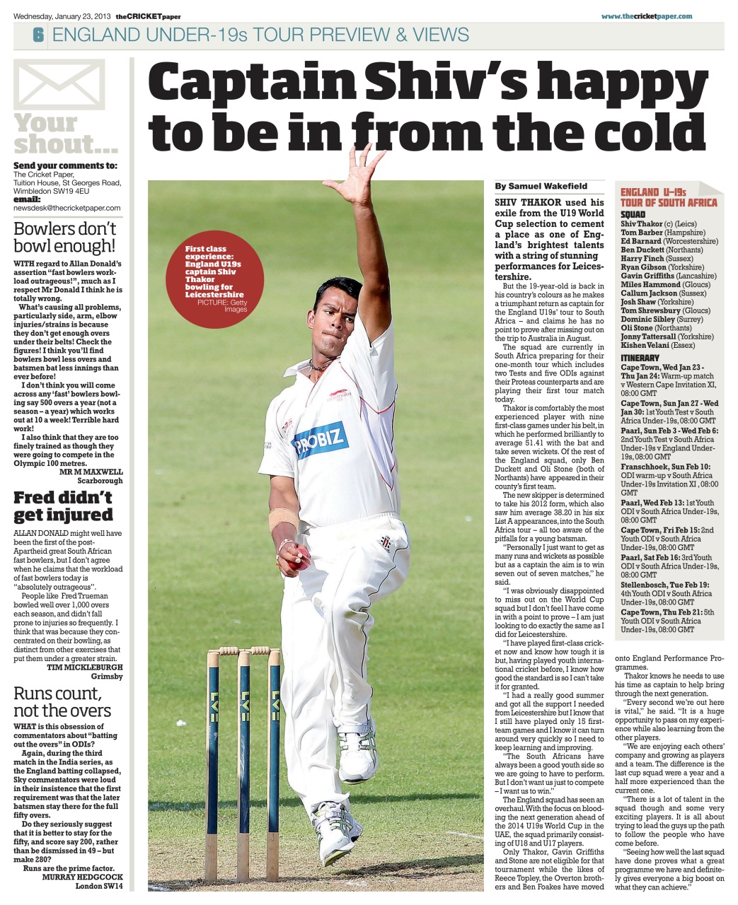 The Cricket Paper Preview Pages