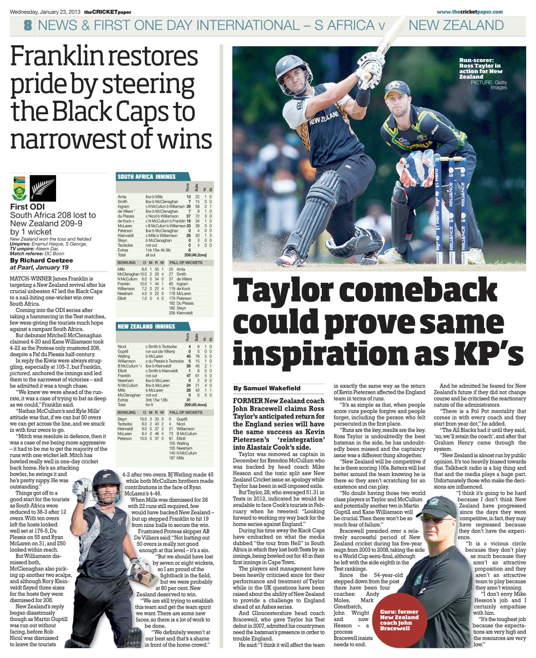 The Cricket Paper Preview Pages