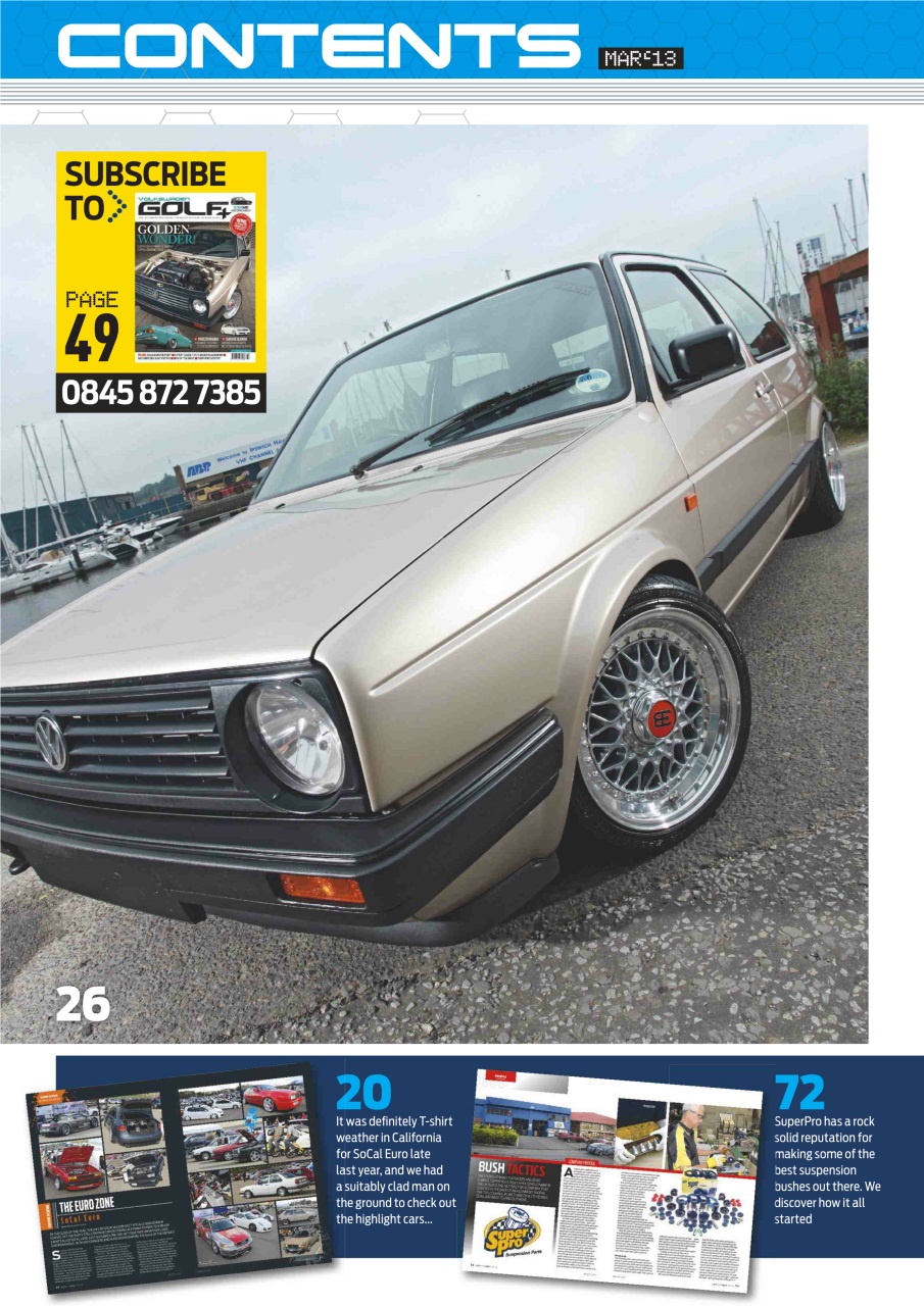 Volkswagen Golf + Preview Pages