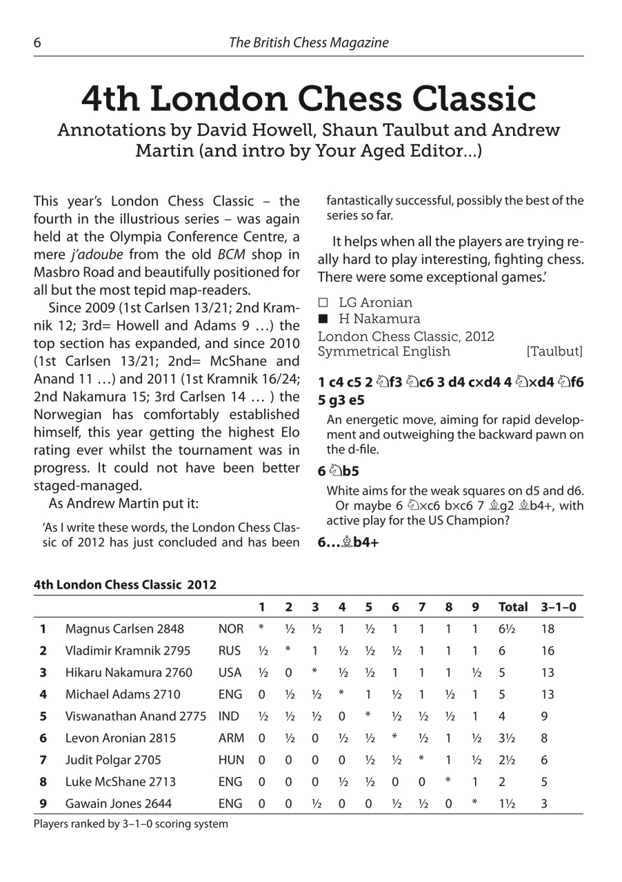 British Chess Magazine Preview Pages