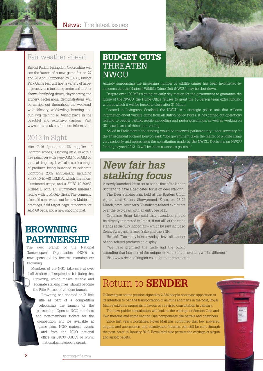 Sporting Rifle Preview Pages