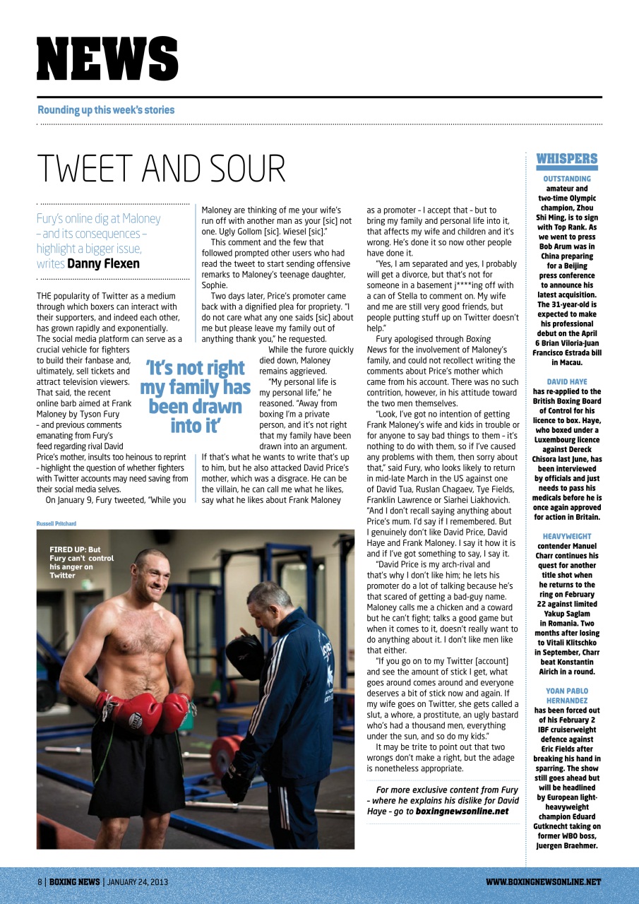 Boxing News Preview Pages