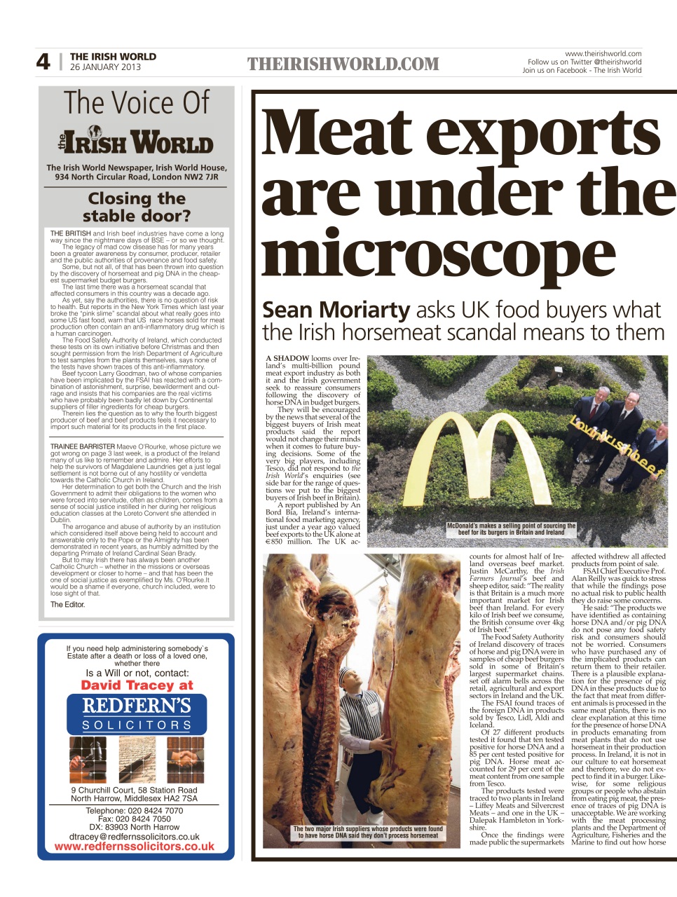 Irish World Preview Pages