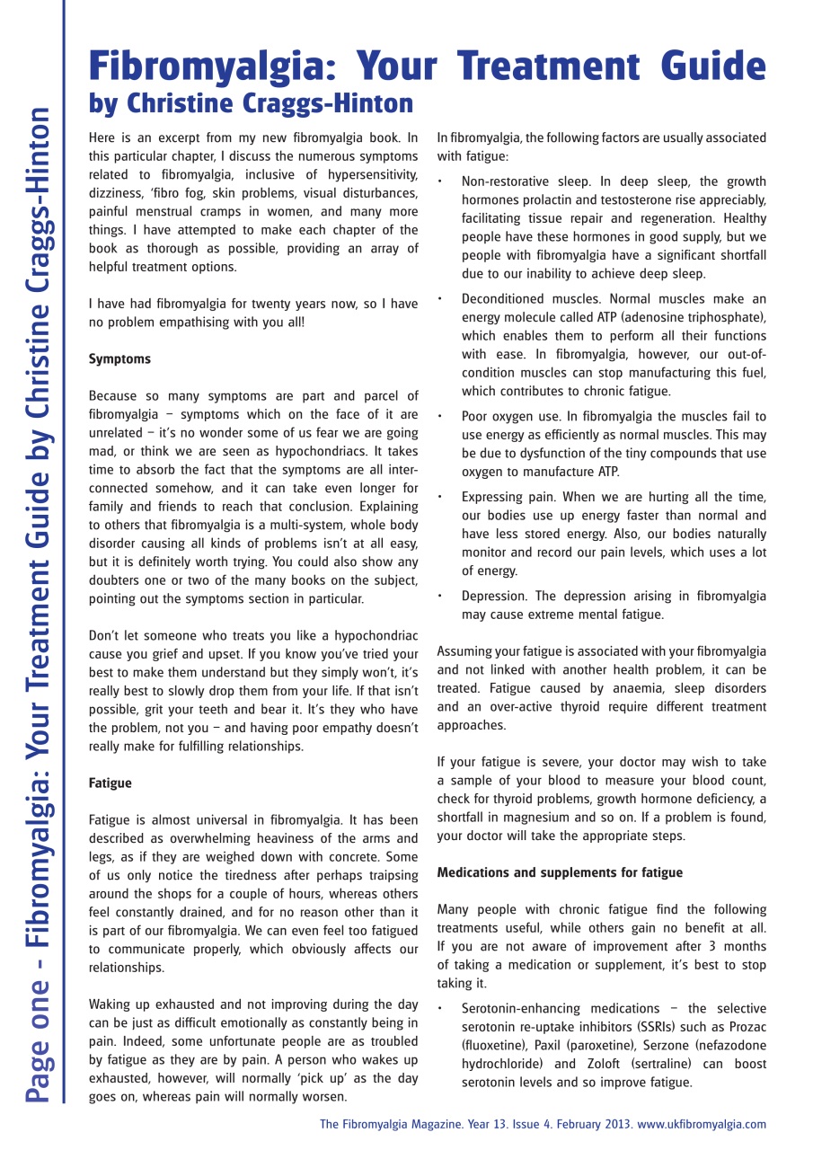 Fibromyalgia Magazine Preview Pages