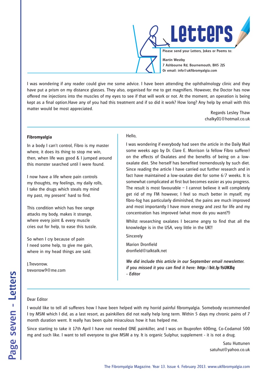 Fibromyalgia Magazine Preview Pages
