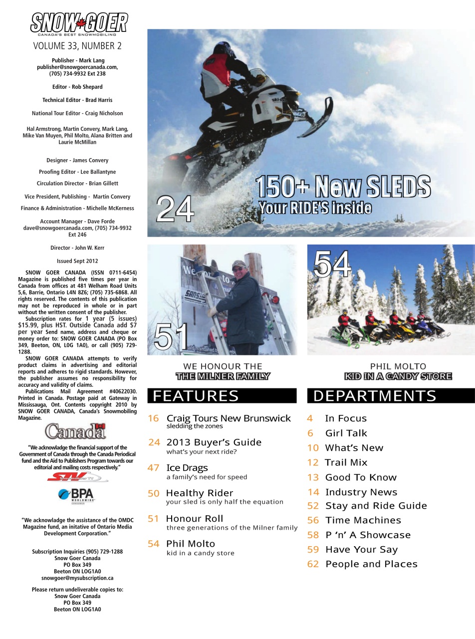 Snow Goer Canada Preview Pages