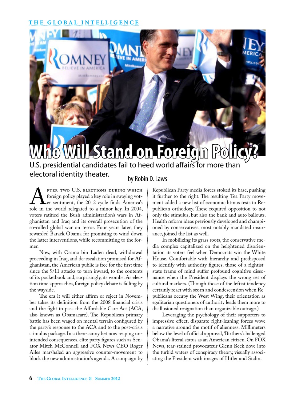 The Global Intelligence Preview Pages