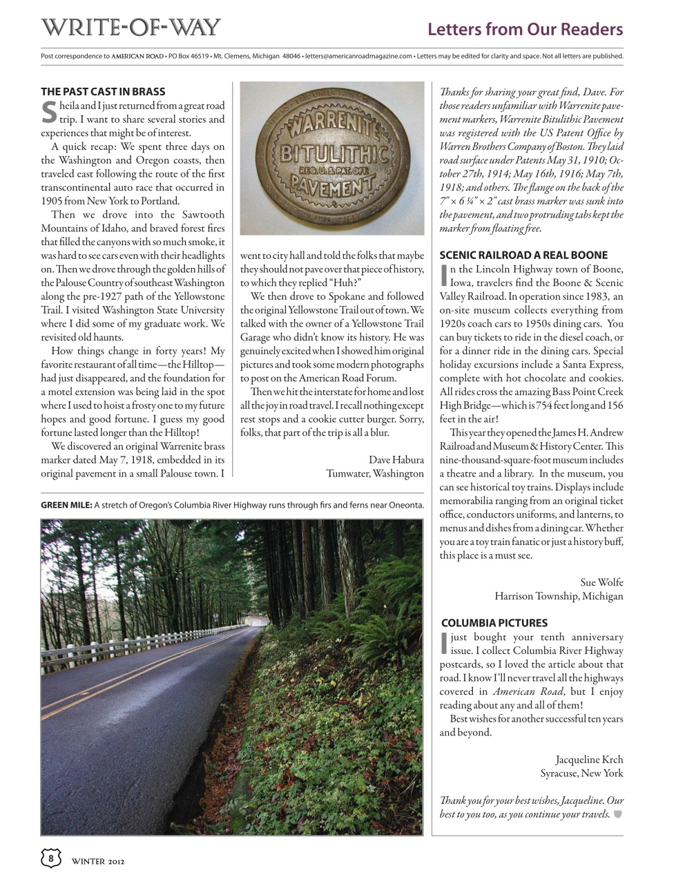 American Road Preview Pages