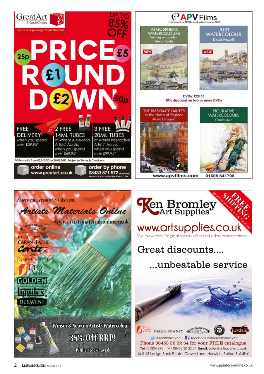 Leisure Painter & The Artist Preview Pages